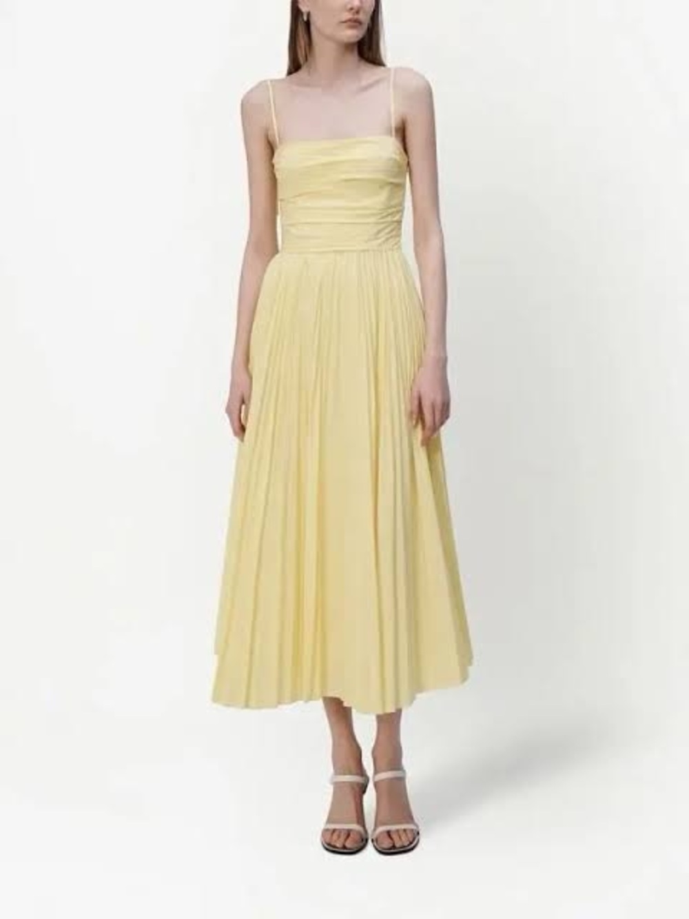 Simkhai Pleated Midi Dress